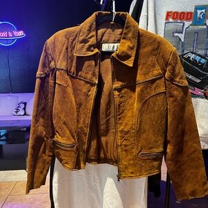 Comnit tan suede jacket